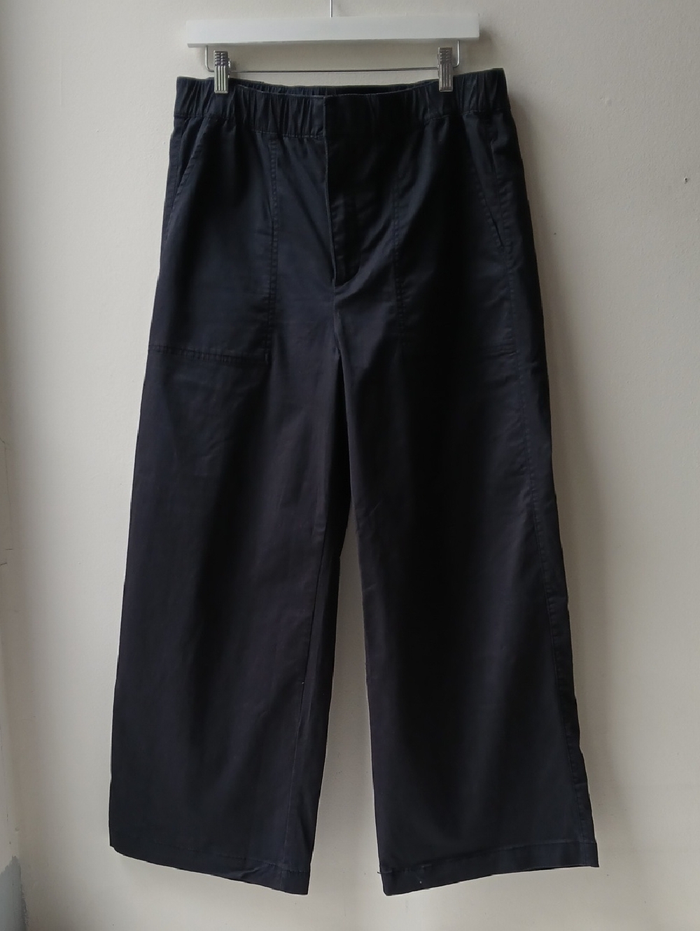 Gap Easy Wide Leg Pants Washed Black Women's Large
